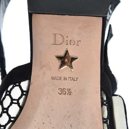 Christian Dior Resille Lambskin Ribbon J'Adior Slingback Ballet Flats 36 Black 9 of 10