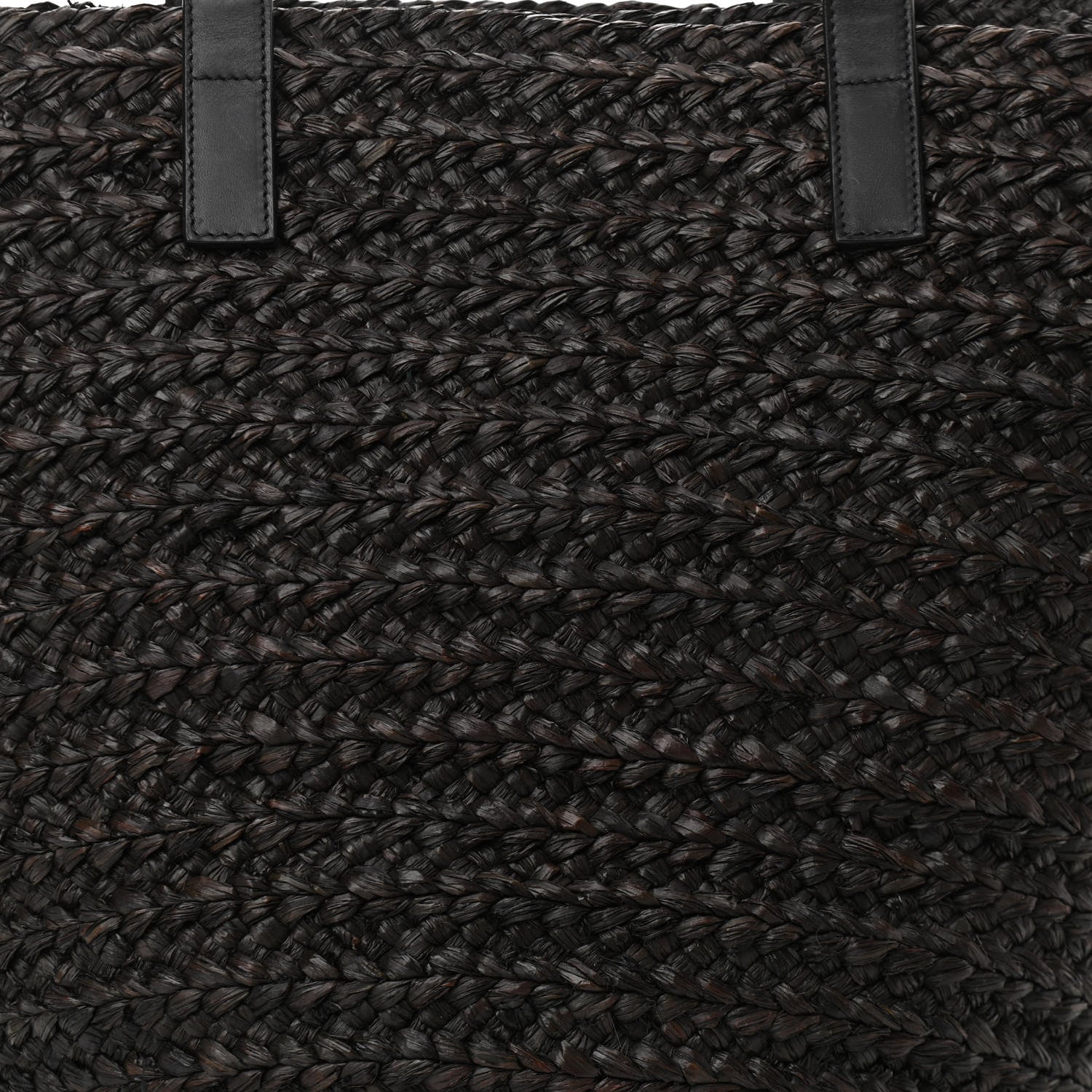 Saint Laurent Raffia Medium Panier Bag Black 8 of 11