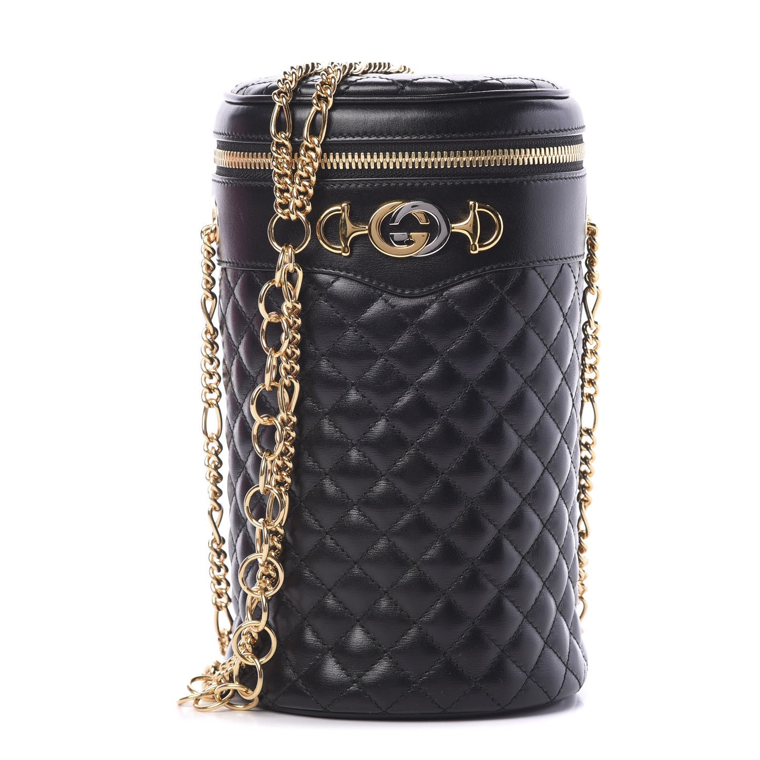 Gucci Calfskin Trapuntata Zumi Belt Bag Black 1 of 10