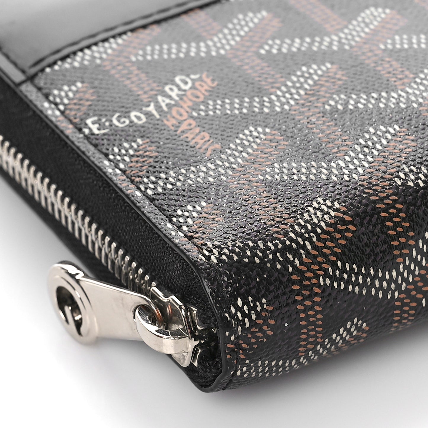 Goyardine Matignon Zip Around GM Wallet Black