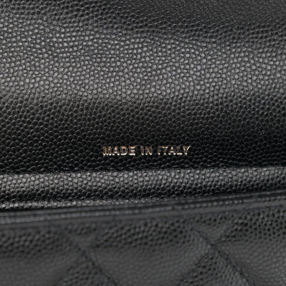 Chanel Caviar Quilted Flap Phone Holder With Chain Black 8 of 13