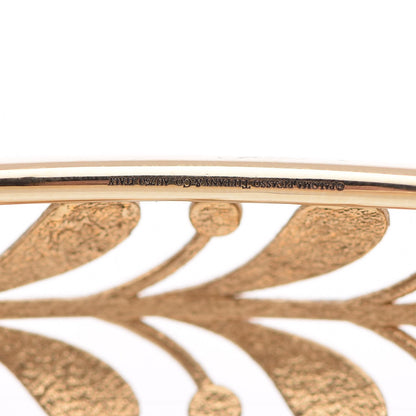 Tiffany 18K Yellow Gold Paloma Picasso Villa Paloma Palm Bangle 7 of 8