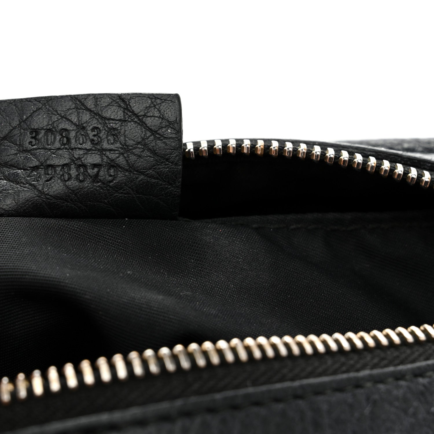Gucci Pebbled Calfskin Medium Soho Cosmetic Case Black 7 of 7