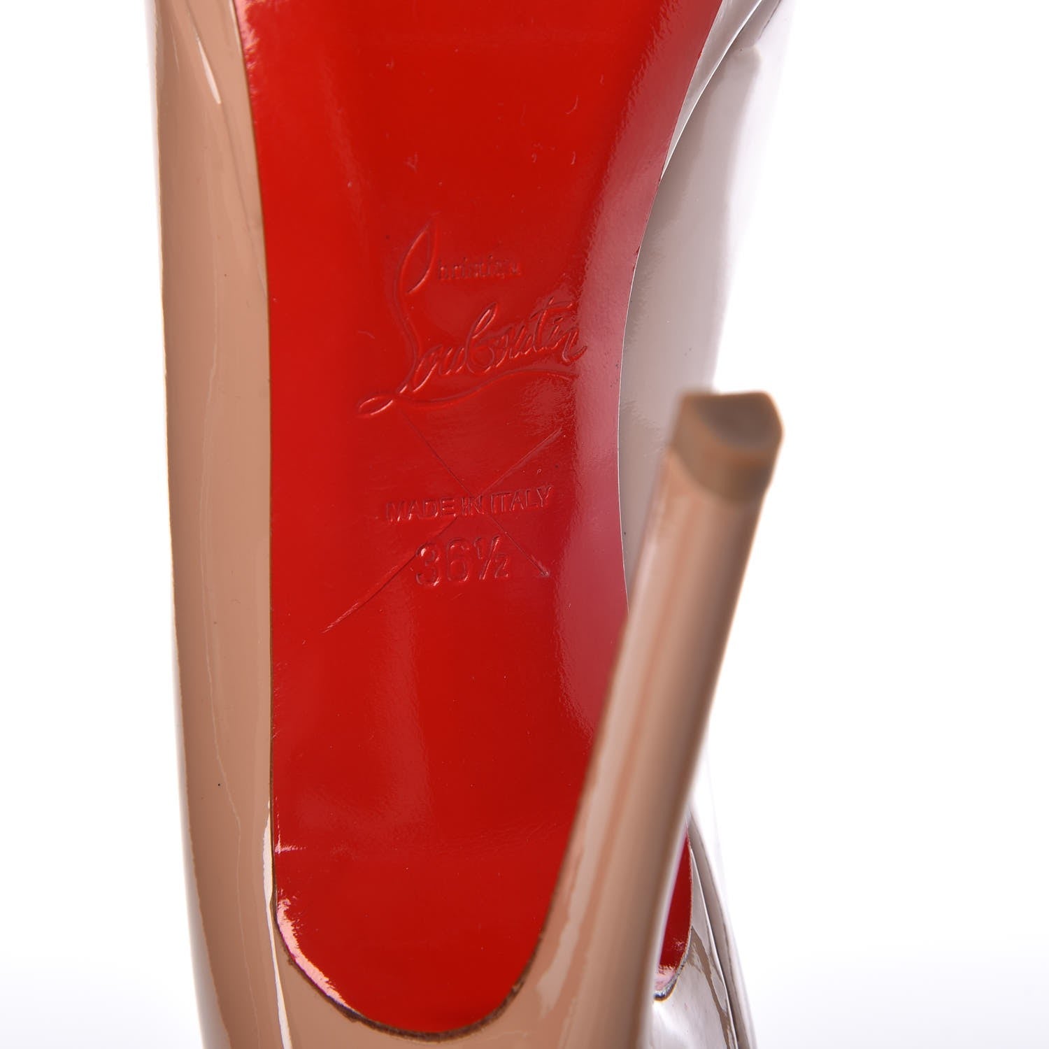 Christian Louboutin Patent New Simple 120 Pumps 36.5 Beige 8 of 13