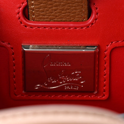 Christian Louboutin Calfskin Nubuck Feather Fringe Beaded Loubibird Nano Paloma Brown 6 of 8