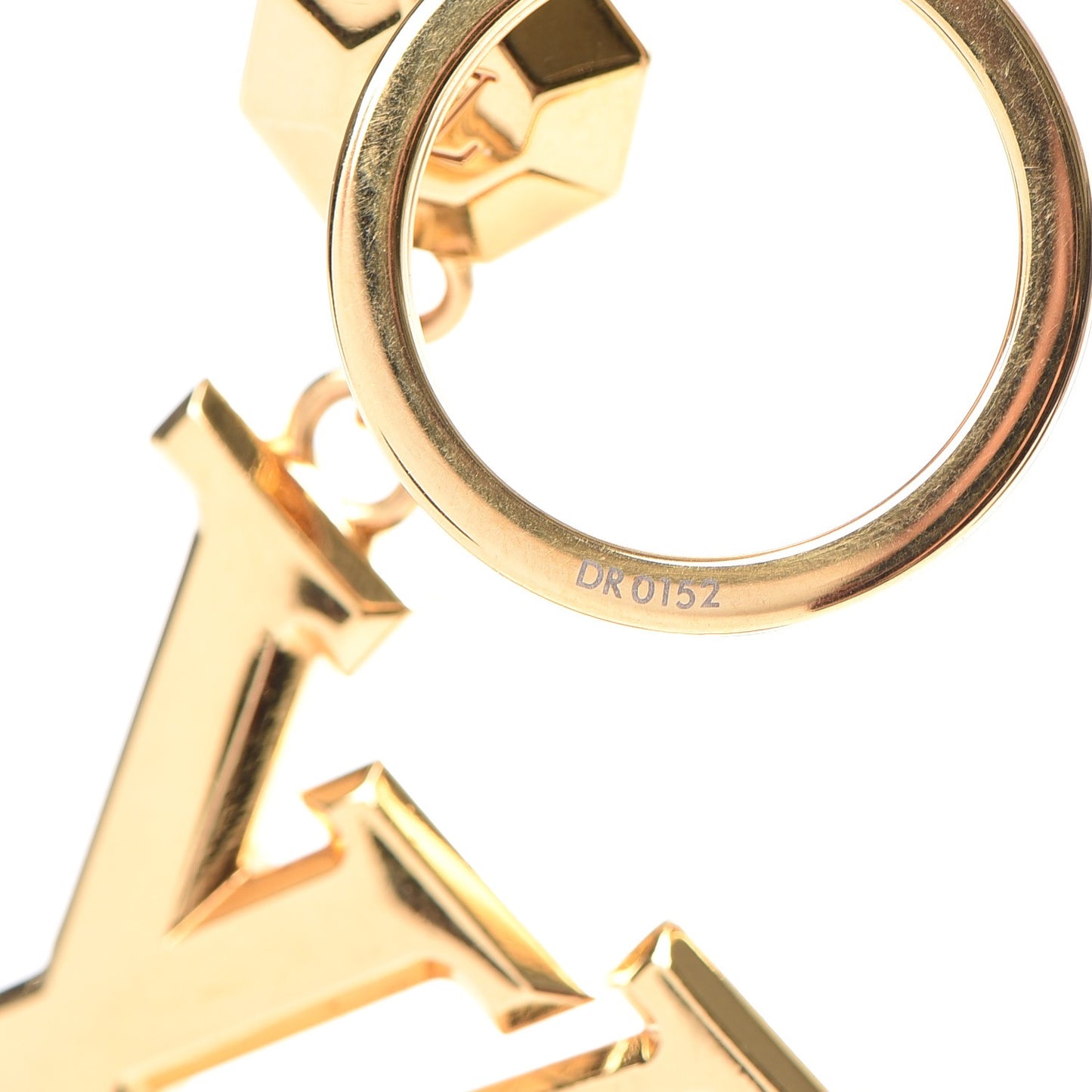 LV Facettes Bag Charm Key Holder Gold