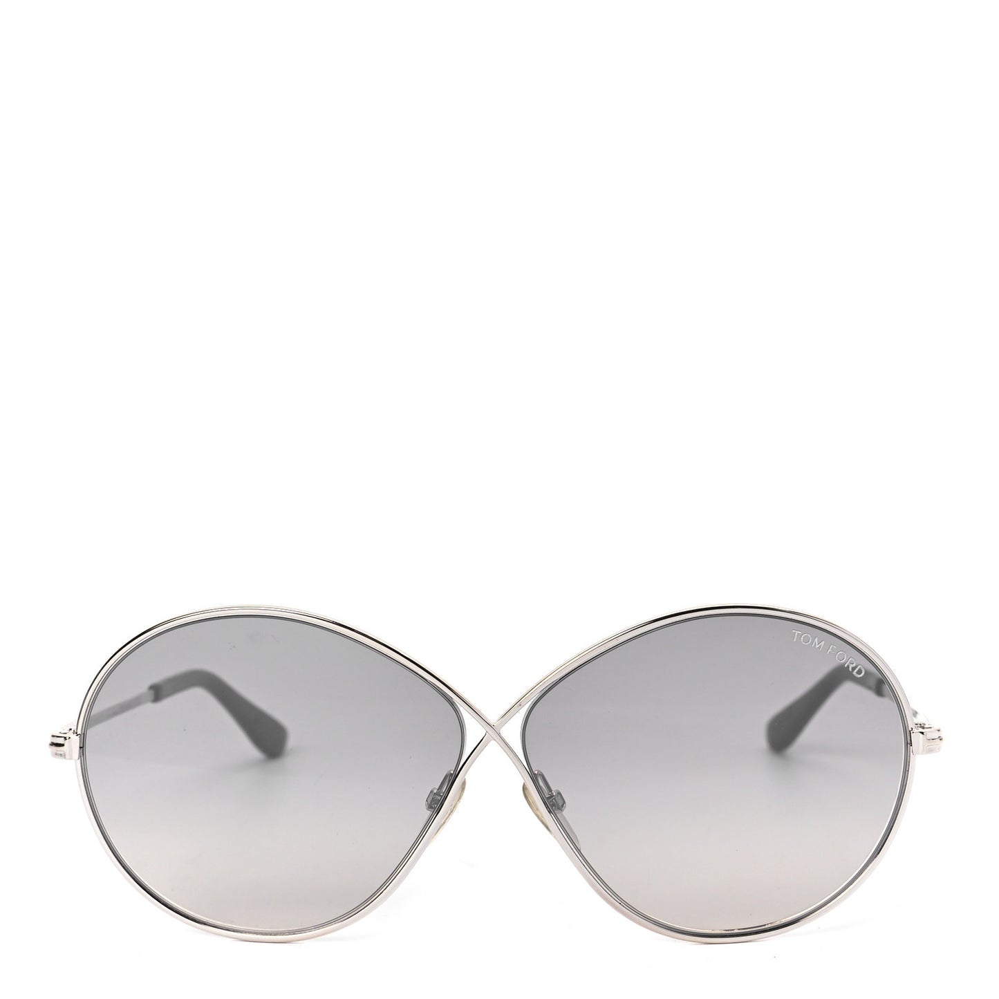 Metal Rania-02 Oval Sunglasses TF564 Silver