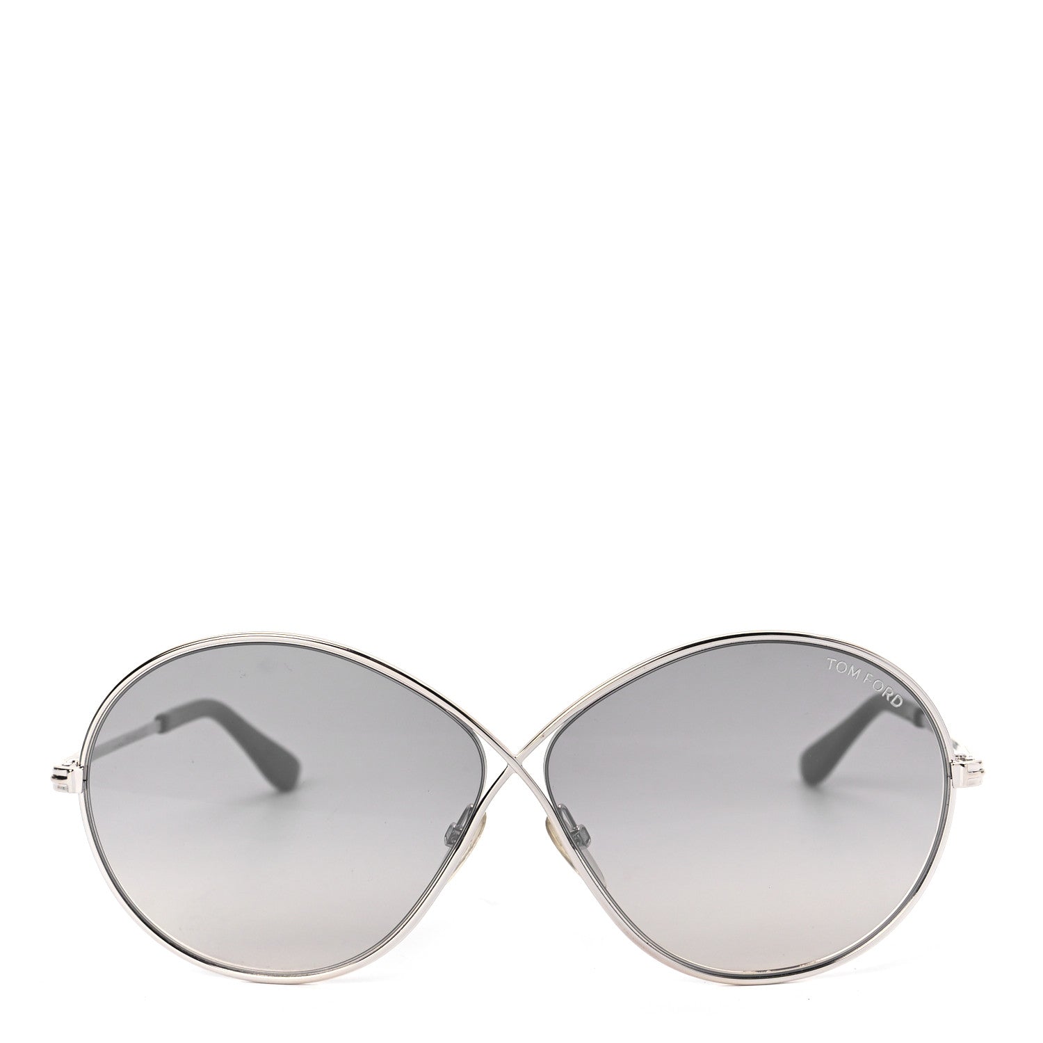 Tom Ford Metal Rania-02 Oval Sunglasses TF564 Silver 2 of 7