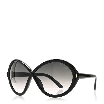 Tom Ford Acetate Jada Sunglasses TF1070 Black 1 of 6