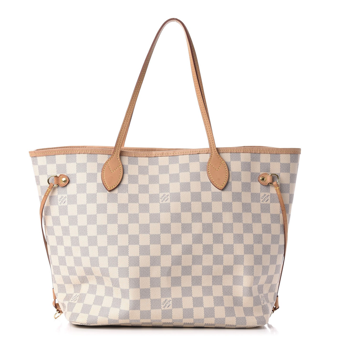 Damier Azur Neo Neverfull MM Rose Ballerine