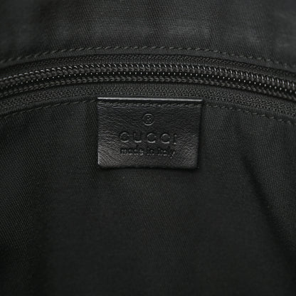 Gucci Monogram Calfskin Perforated Medium Flat Messenger Bag Black 6 of 12
