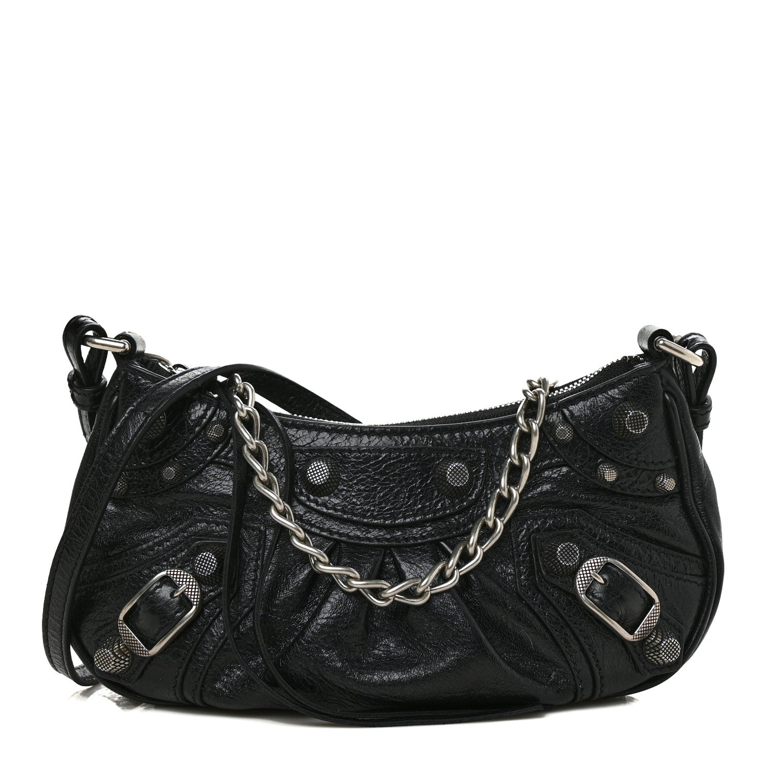 Balenciaga Agneau Arena Le Cagole Mini Purse With Chain Black 1 of 8