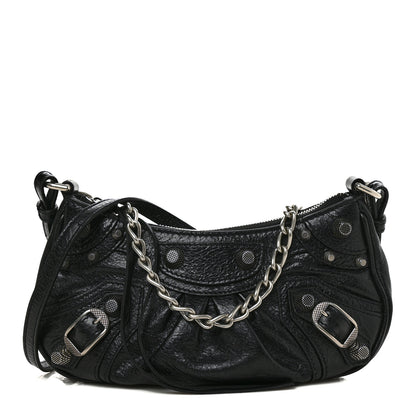 Balenciaga Agneau Arena Le Cagole Mini Purse With Chain Black 1 of 8