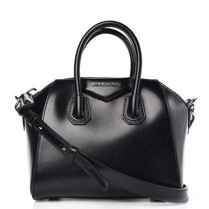 Givenchy Shiny Lord Calfskin Mini Antigona Black 1 of 8