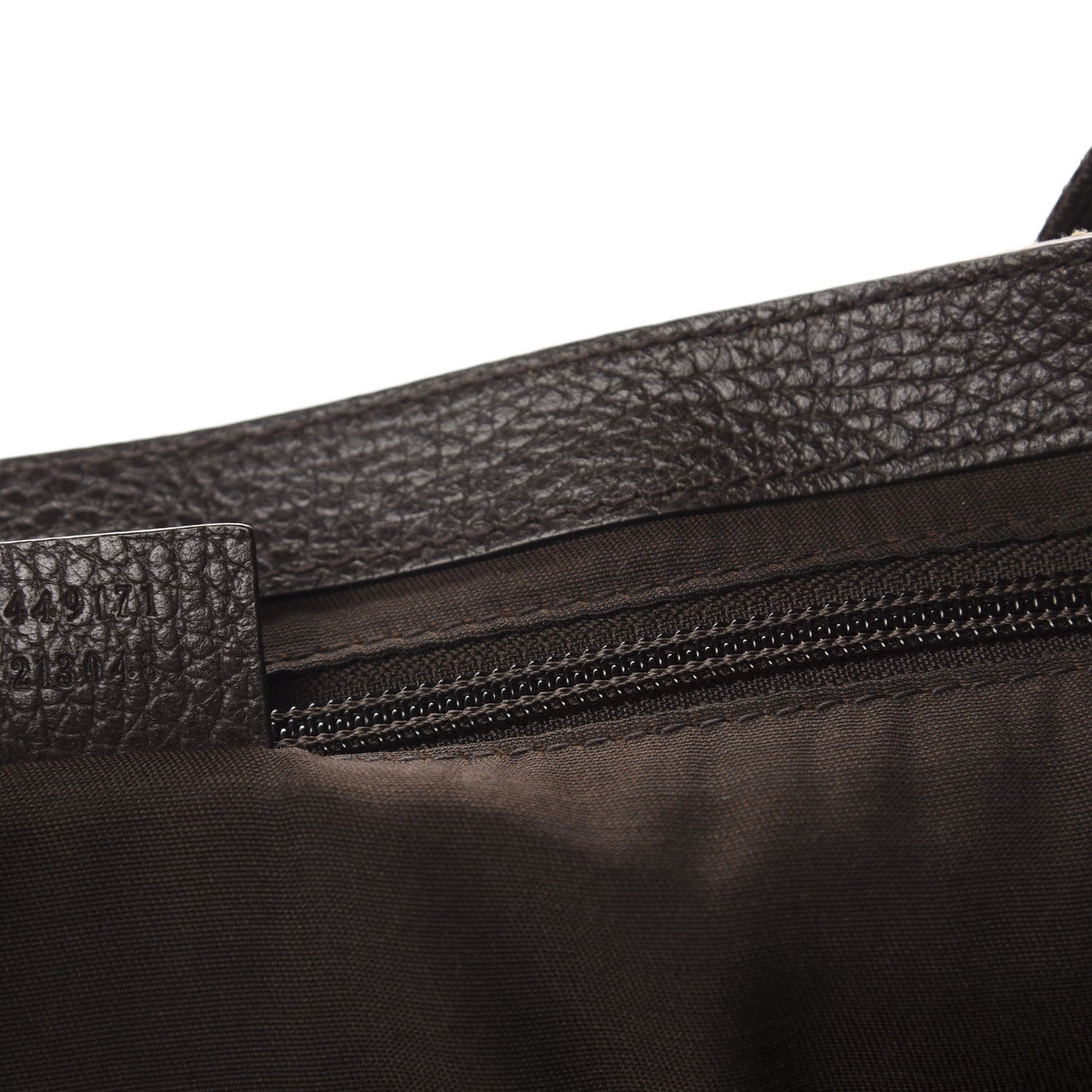 Gucci Monogram Large Flap Messenger Bag Beige Dark Brown 11 of 12