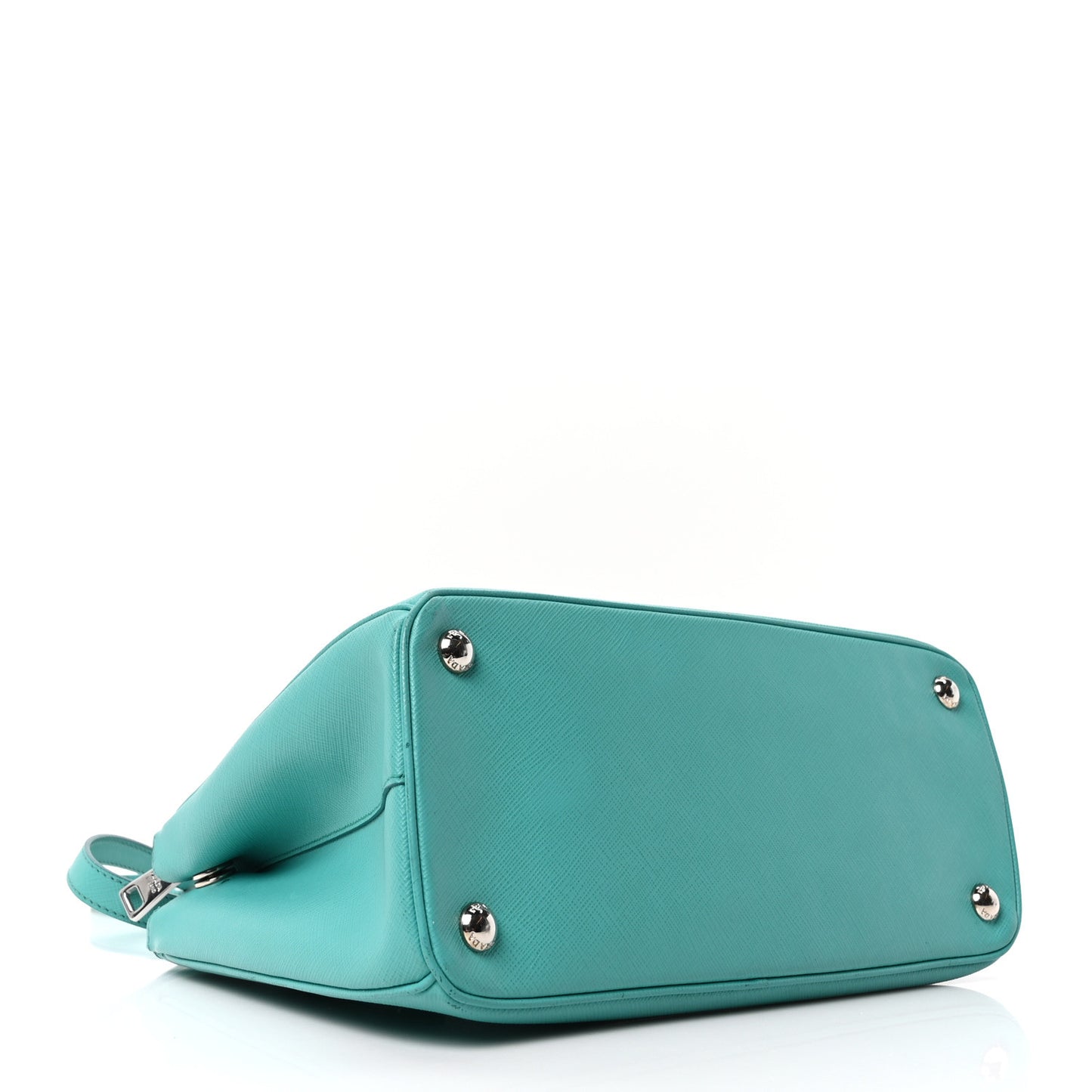 Saffiano Lux Galleria Small Double Zip Tote Turchese