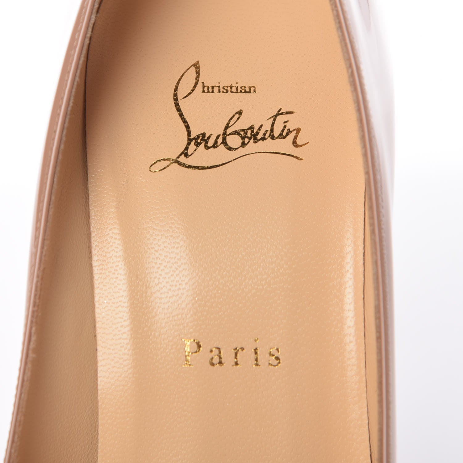 Christian Louboutin Patent Decollete 554 100 Pumps 40.5 Nude 9 of 13