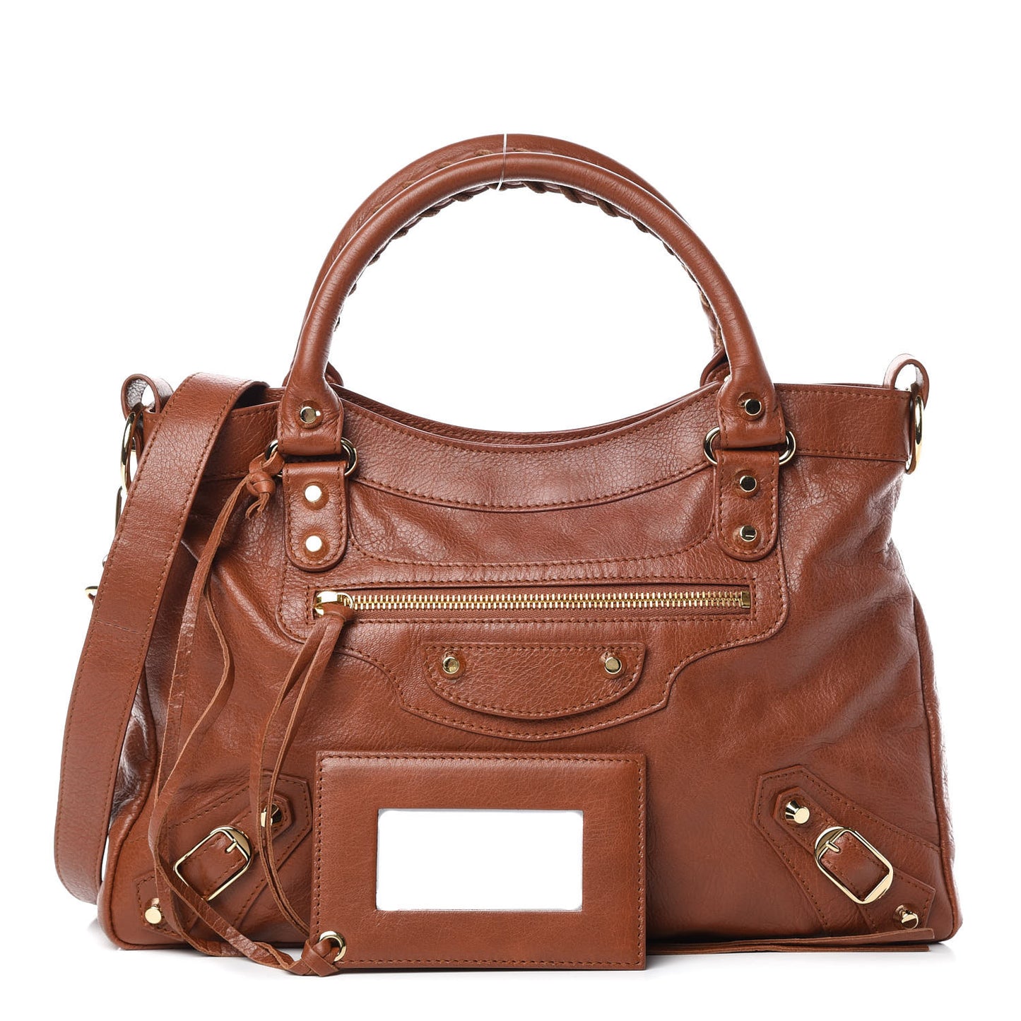Agneau Classic Gold Hardware Town Marron Cognac