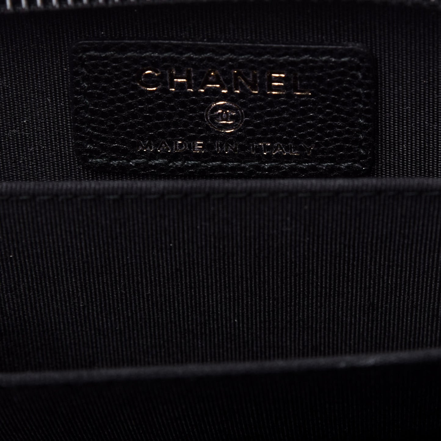Caviar Quilted Boy Zip Around Coin Purse Wallet Black