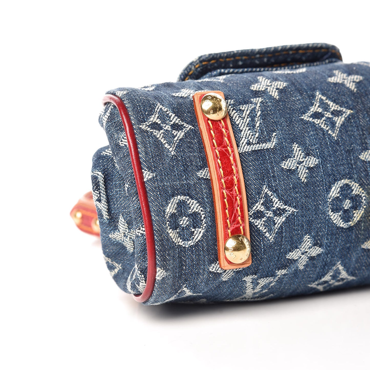 Denim Alligator Sac Fermoir PM