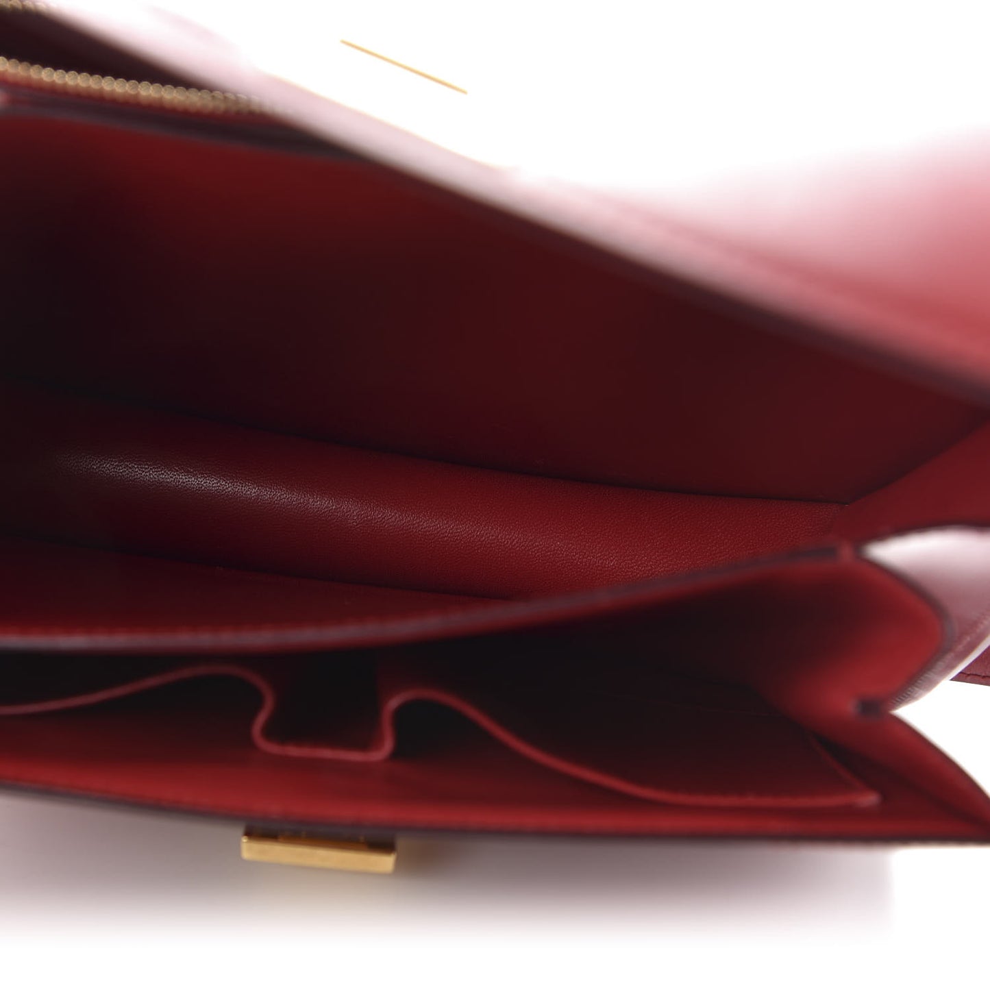 Box Calfskin Medium Classic Box Flap Bag Red