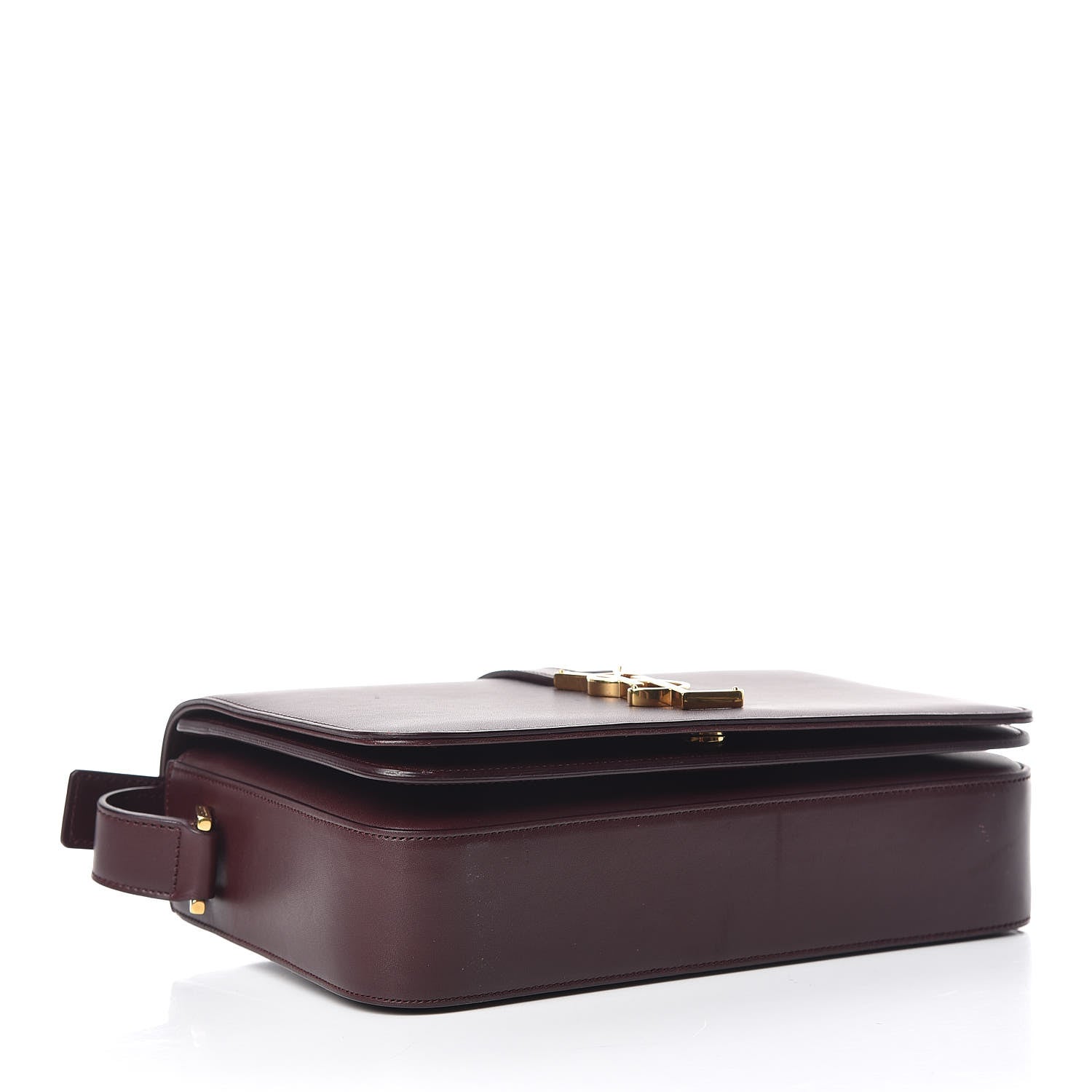 Saint Laurent Smooth Calfskin Medium Classic Monogram Universite Bag Dark Red 4 of 12