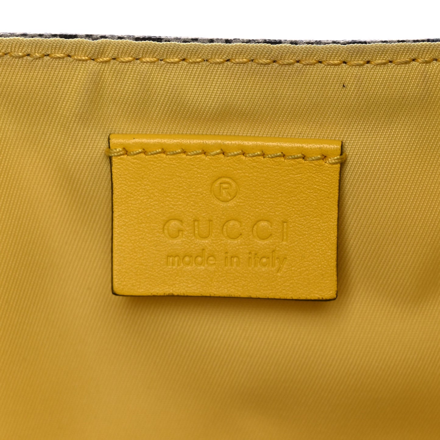 GG Supreme Monogram Love Pets Diaper Bag Yellow