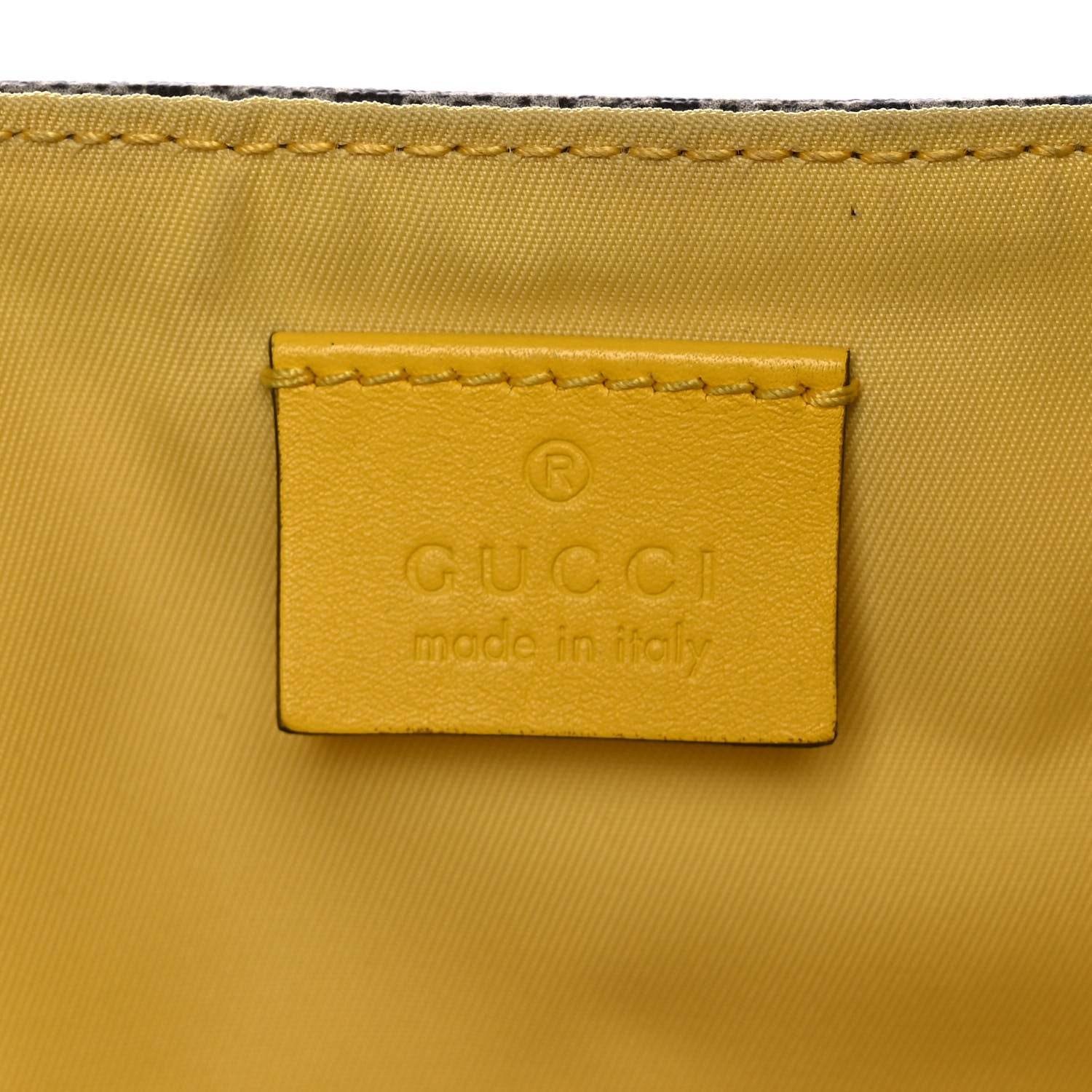 Gucci GG Supreme Monogram Love Pets Diaper Bag Yellow 7 of 15