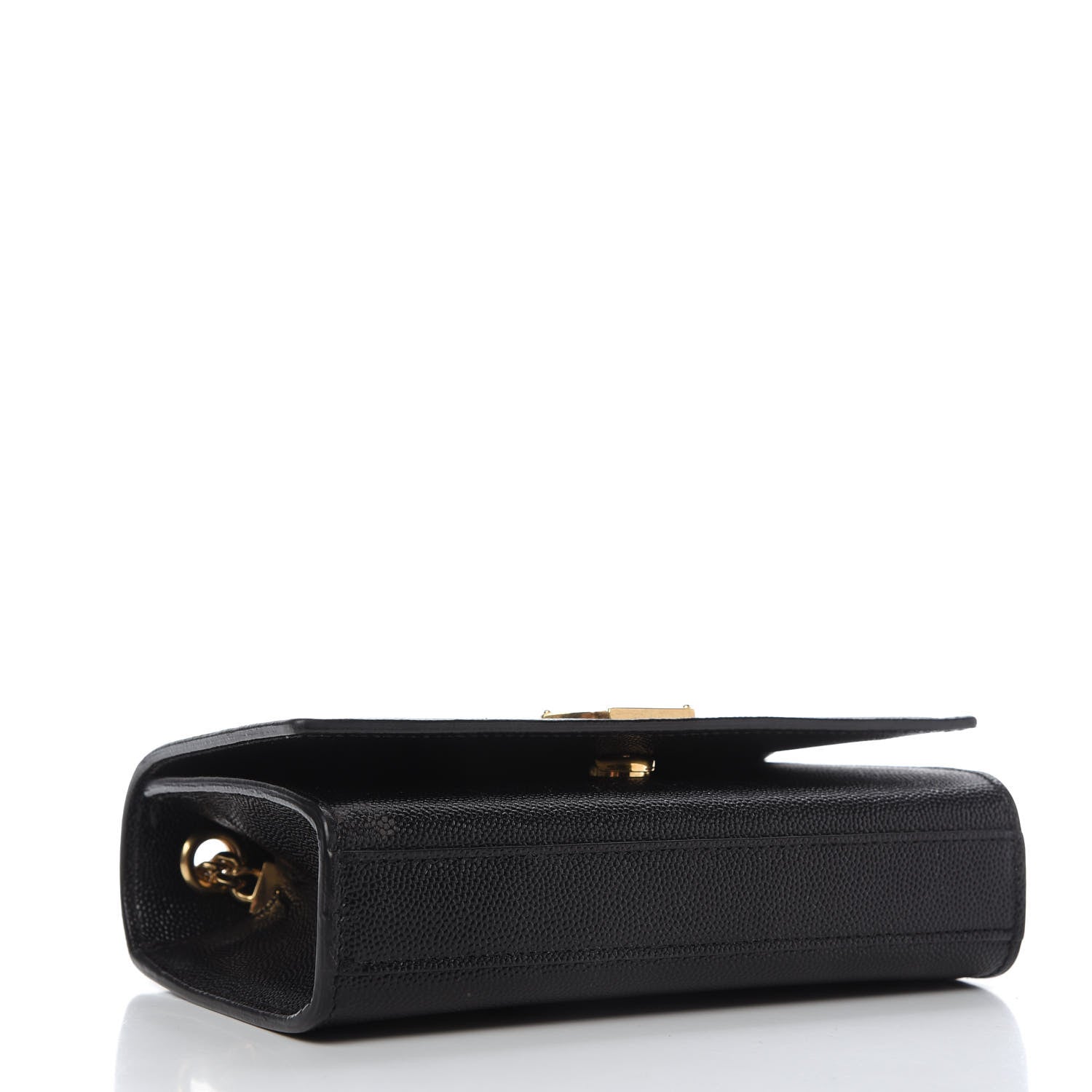 Saint Laurent Grain De Poudre Small Monogram Kate Satchel Black 4 of 9
