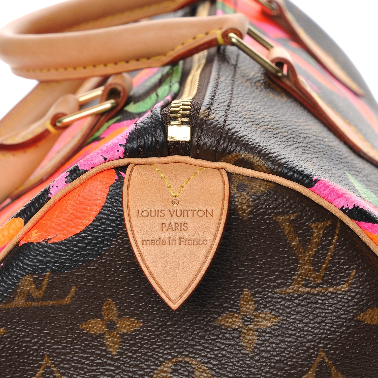 Louis Vuitton Monogram Roses Speedy 30 8 of 8