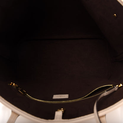 Louis Vuitton Empreinte Monogram Giant Neverfull MM Cream 6 of 13