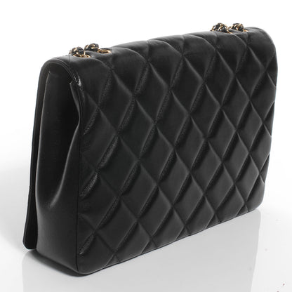 Chanel Lambskin Diamond CC Flap Black 3 of 7