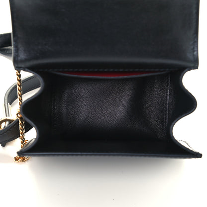 Valentino Garavani Smooth Calfskin Micro VSling Shoulder Bag Black 4 of 10