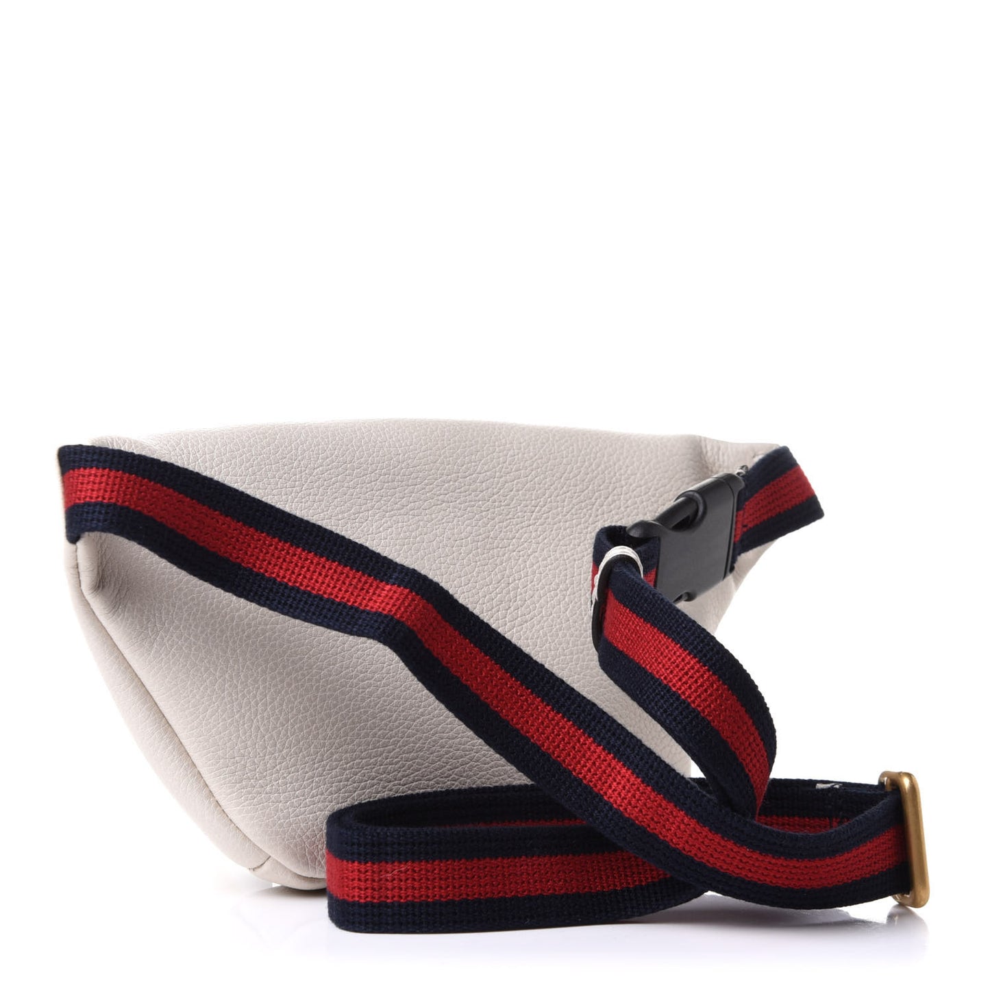 Grained Calfskin Small Logo Belt Bag White