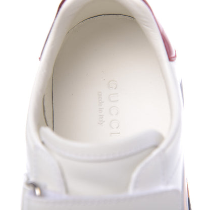 Gucci Miro Soft Calfskin Interlocking G Womens New Ace Sneakers 36 White Red Flame Green 6 of 11