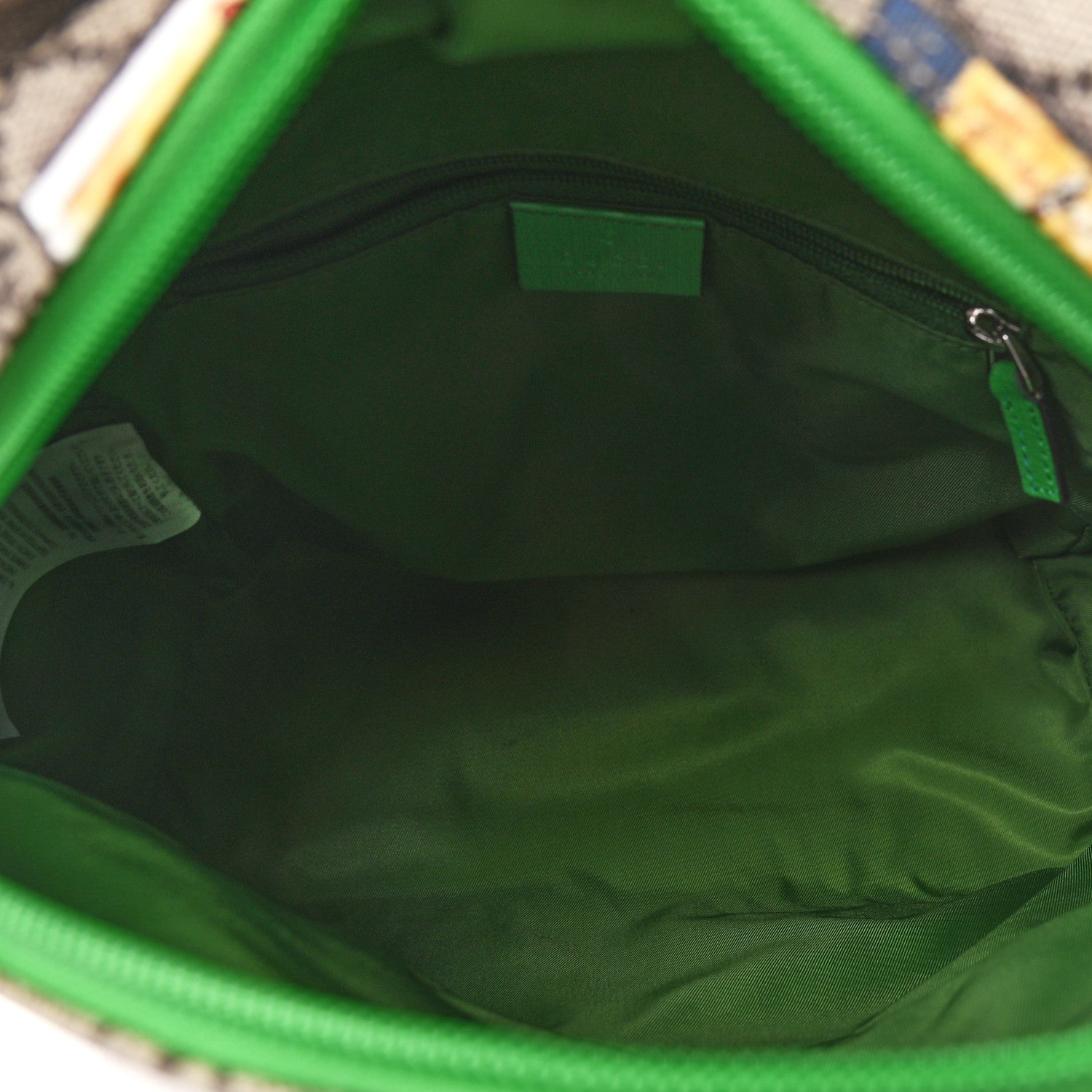 Gucci GG Supreme Monogram Children's Crests Backpack Green 4 of 4