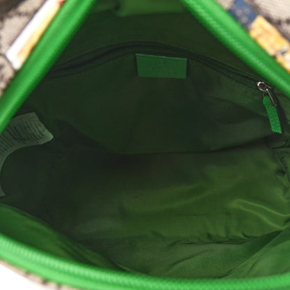 Gucci GG Supreme Monogram Children's Crests Backpack Green 4 of 4