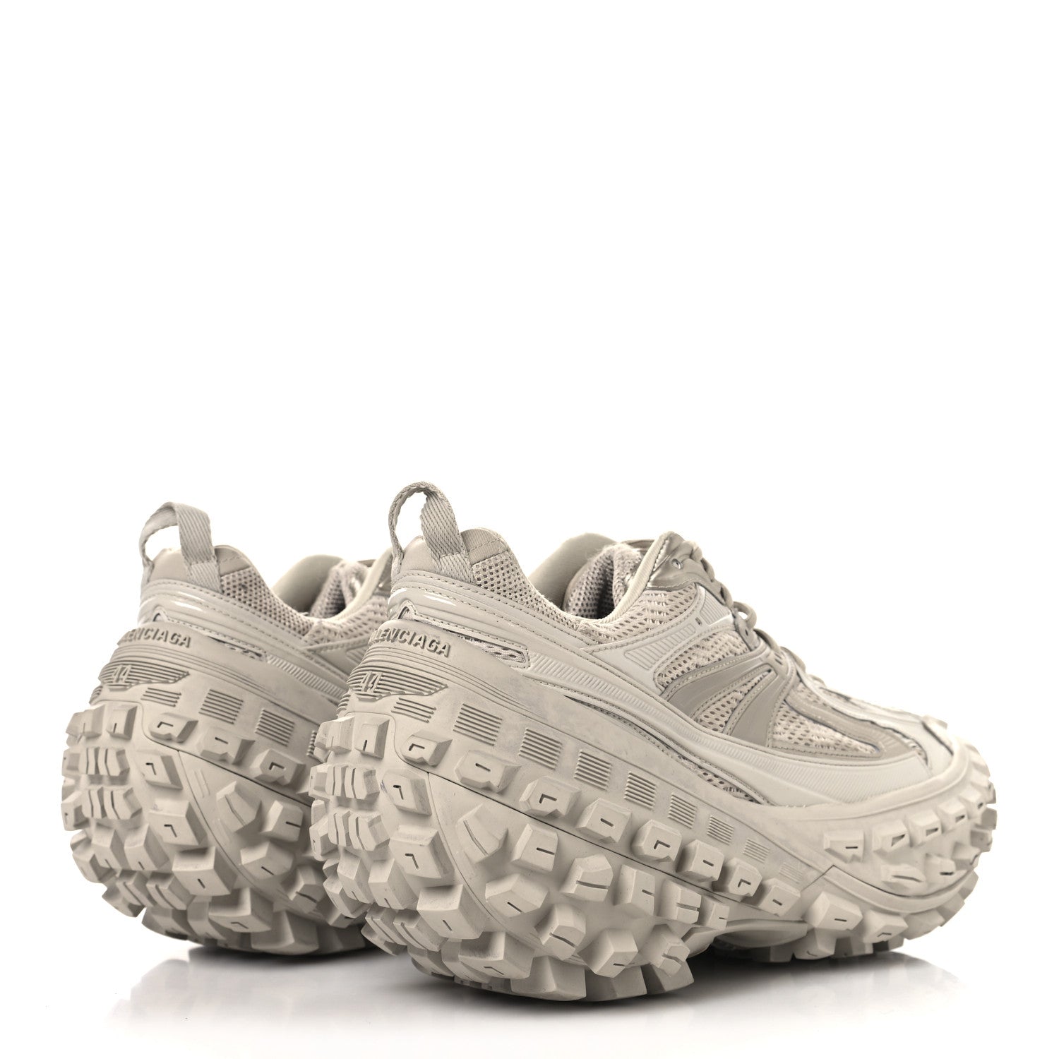 Balenciaga Rubber Mesh Mens Defender Sneakers 44 Monocolor Beige