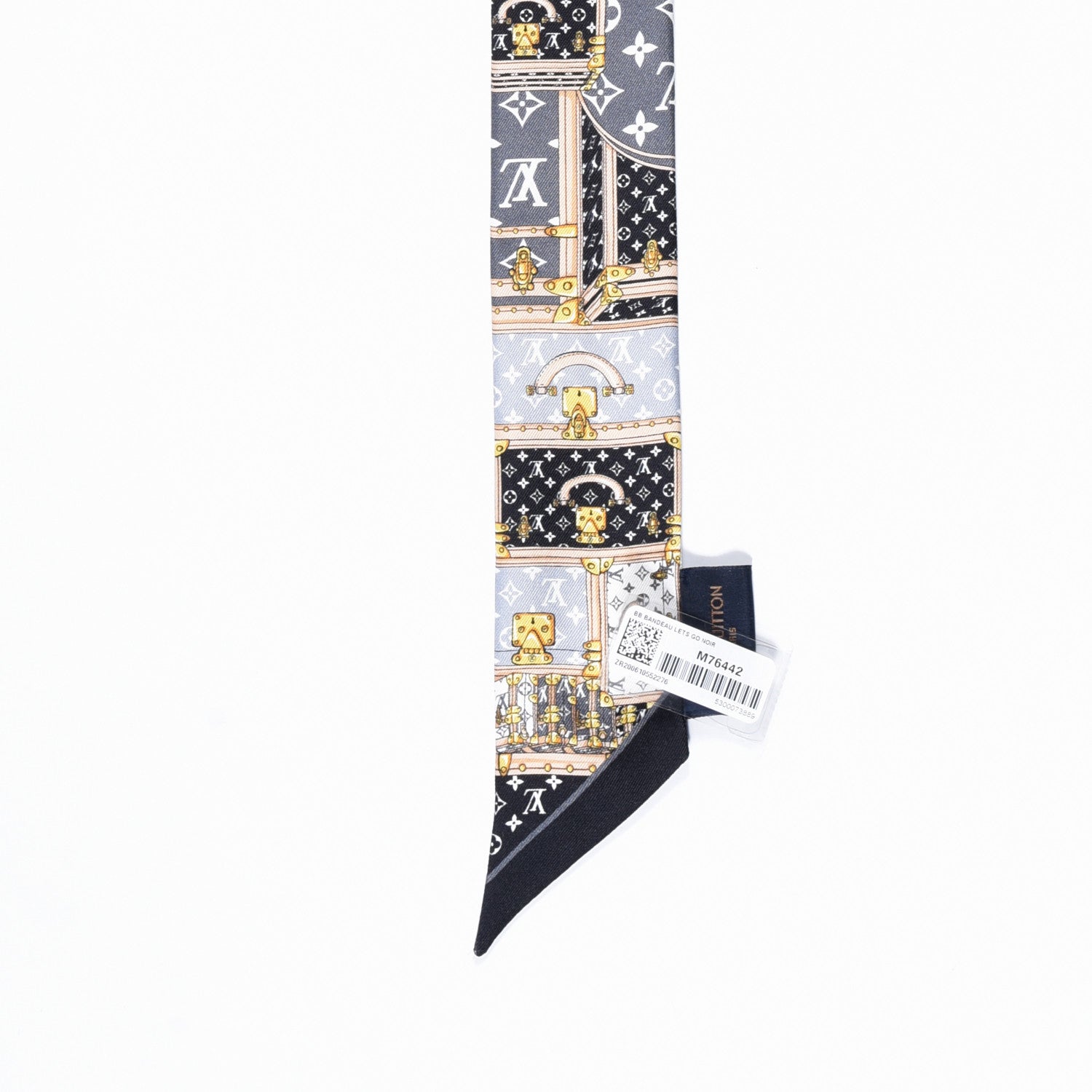 Louis Vuitton Silk Monogram Let's Go BB Bandeau Black 3 of 4