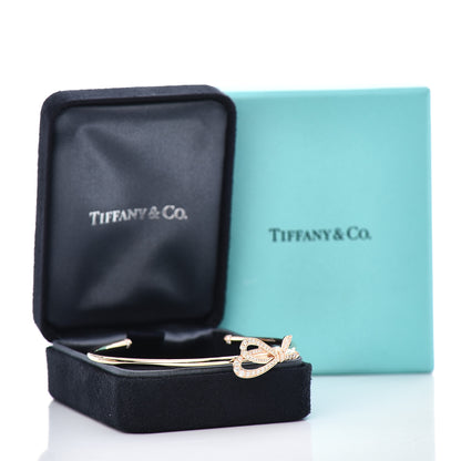 Tiffany 18K Rose Gold Diamond Bow Cuff Bracelet 5 of 5