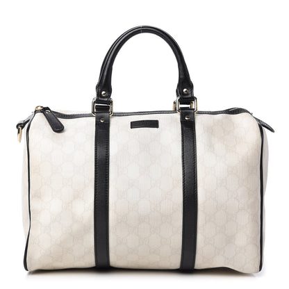 Gucci GG Plus Monogram Medium Joy Boston White Black 1 of 10