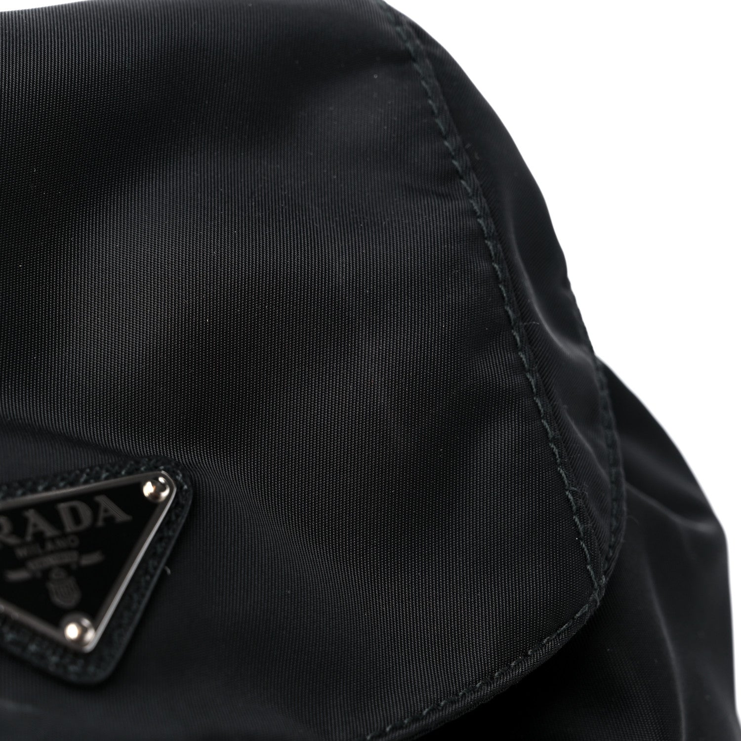 Prada Tessuto Nylon Saffiano Small Backpack Black 10 of 10