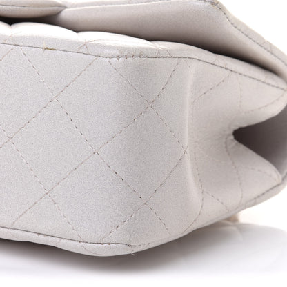 Chanel Iridescent Lambskin Quilted Mini Top Handle Rectangular Flap White 9 of 11