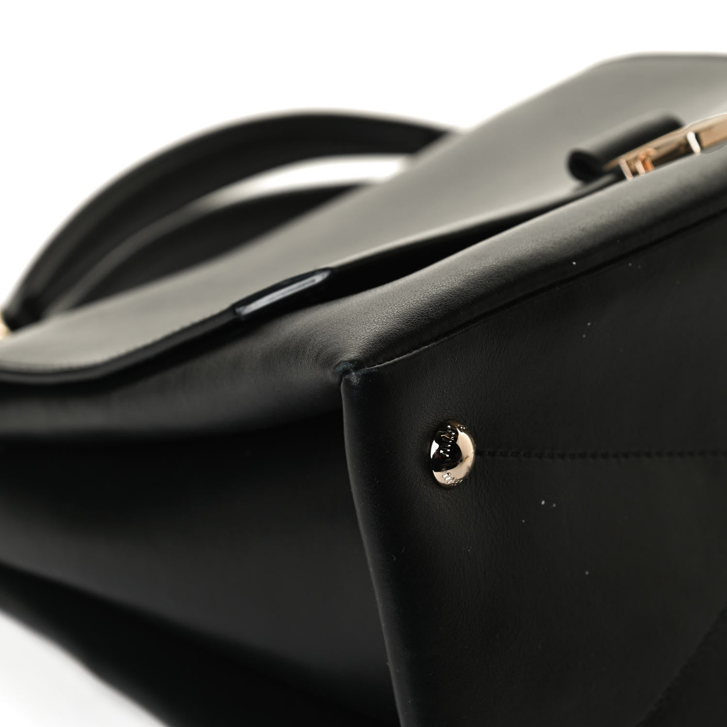 Miu Miu Soft Calfskin Top Handle Satchel Black 11 of 15