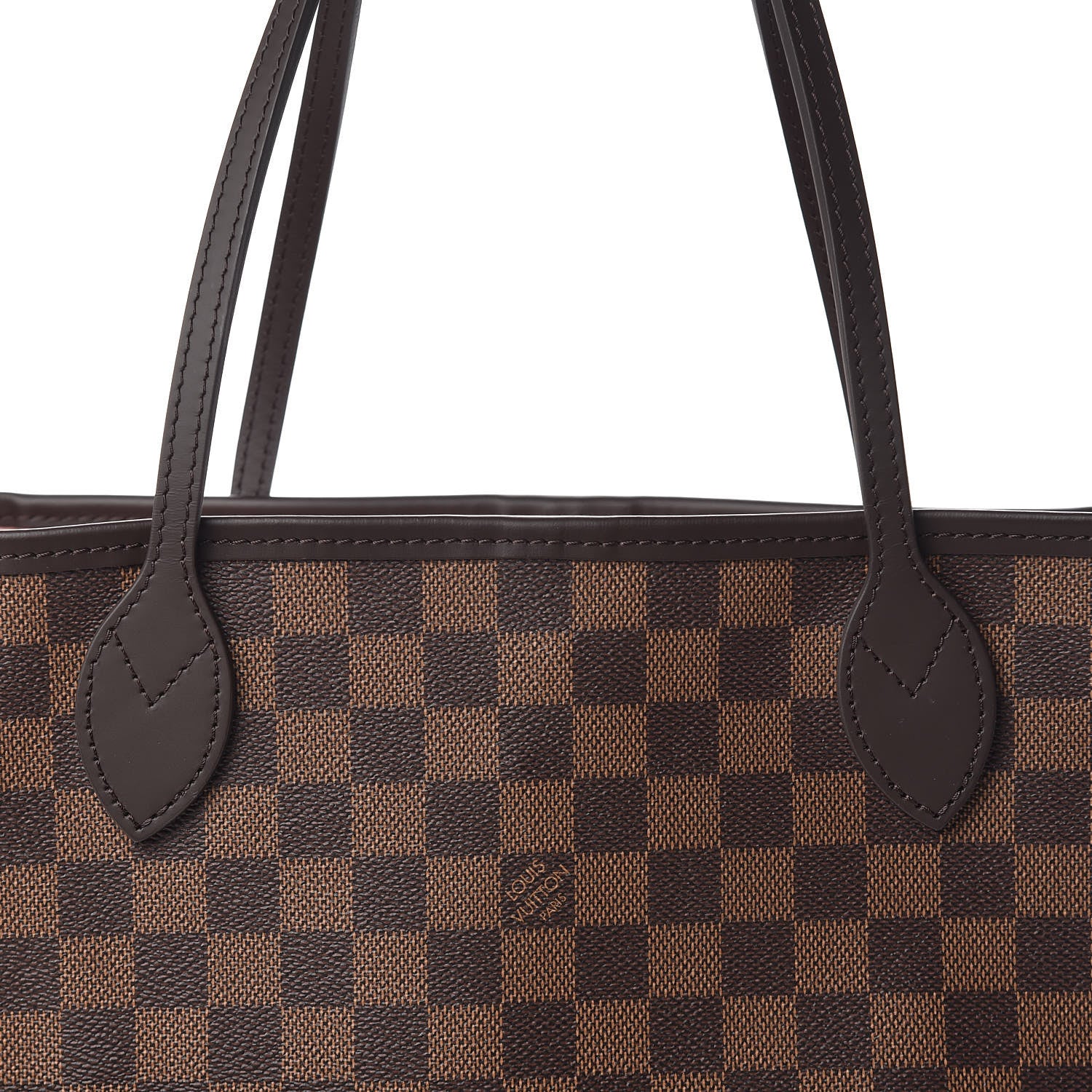 Louis Vuitton Damier Ebene Neo Neverfull MM Rose Ballerine 12 of 12