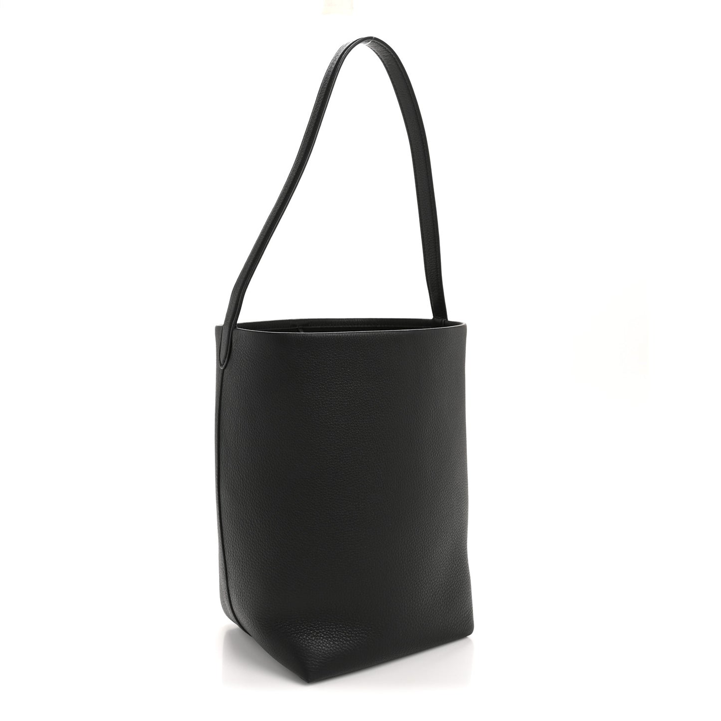 Grained Calfskin Medium N/S Park Tote Black