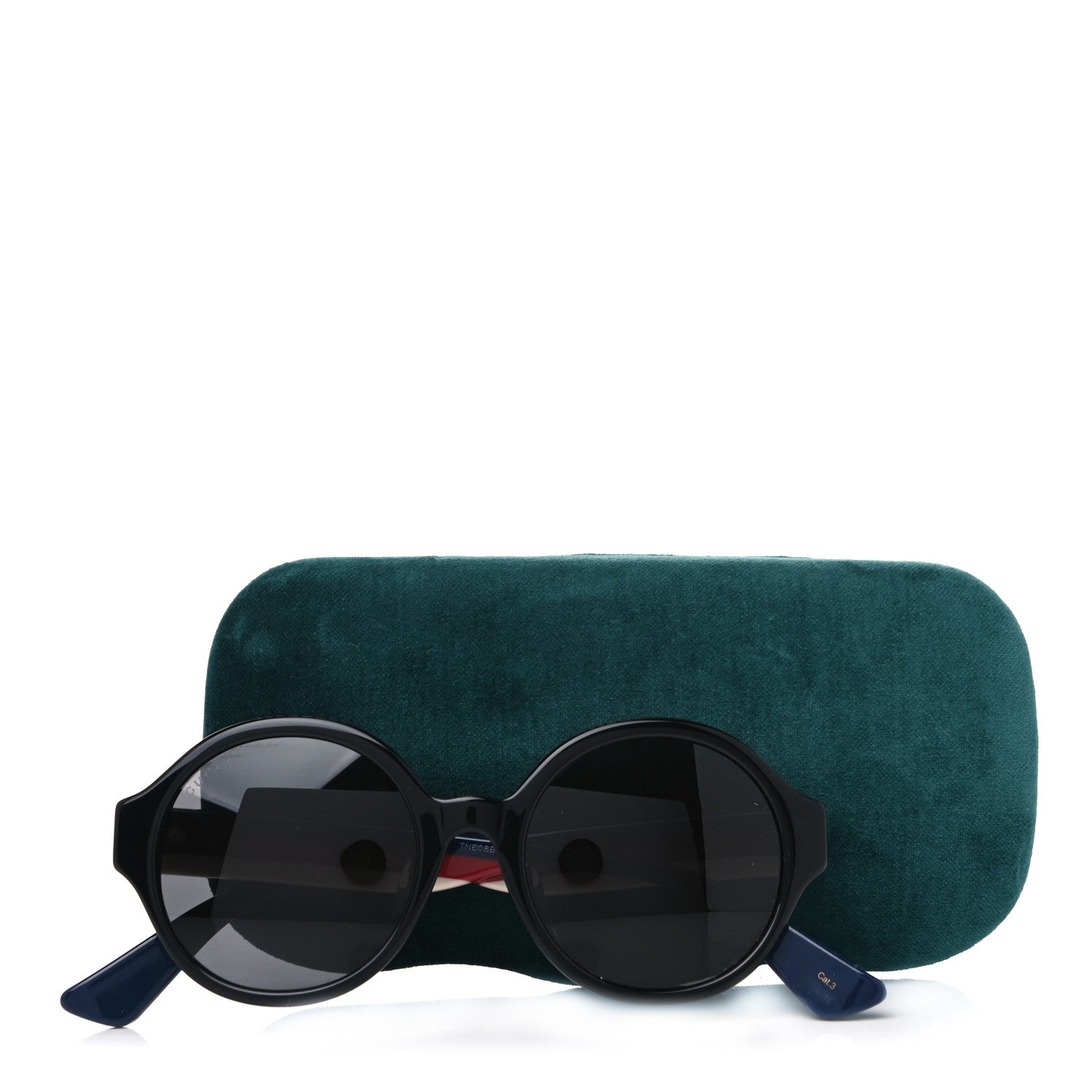 Gucci Round Web Sunglasses GG0280SA Black 8 of 9