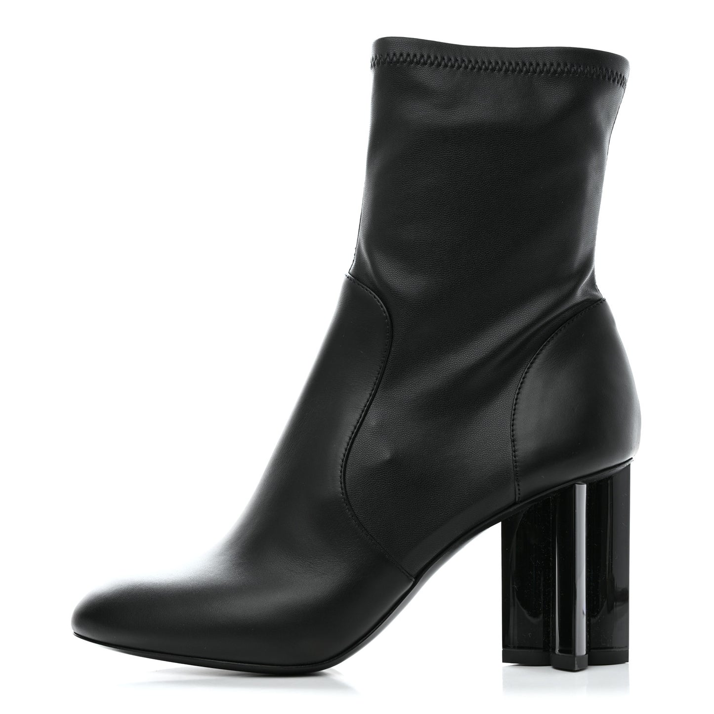 Calfskin Uniformes Silhouette Ankle Boots 37 Black
