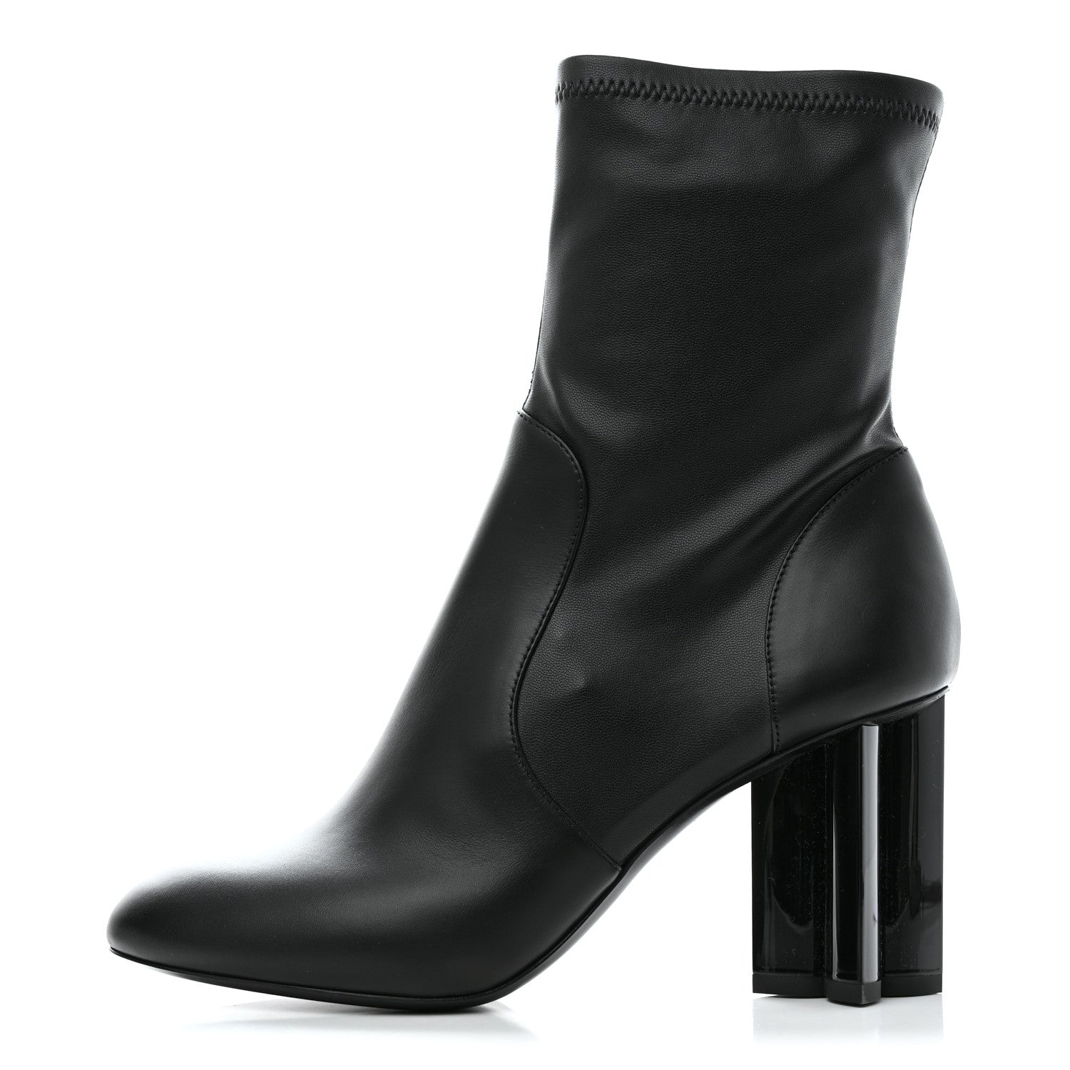 Louis Vuitton Calfskin Uniformes Silhouette Ankle Boots 37 Black 1 of 8