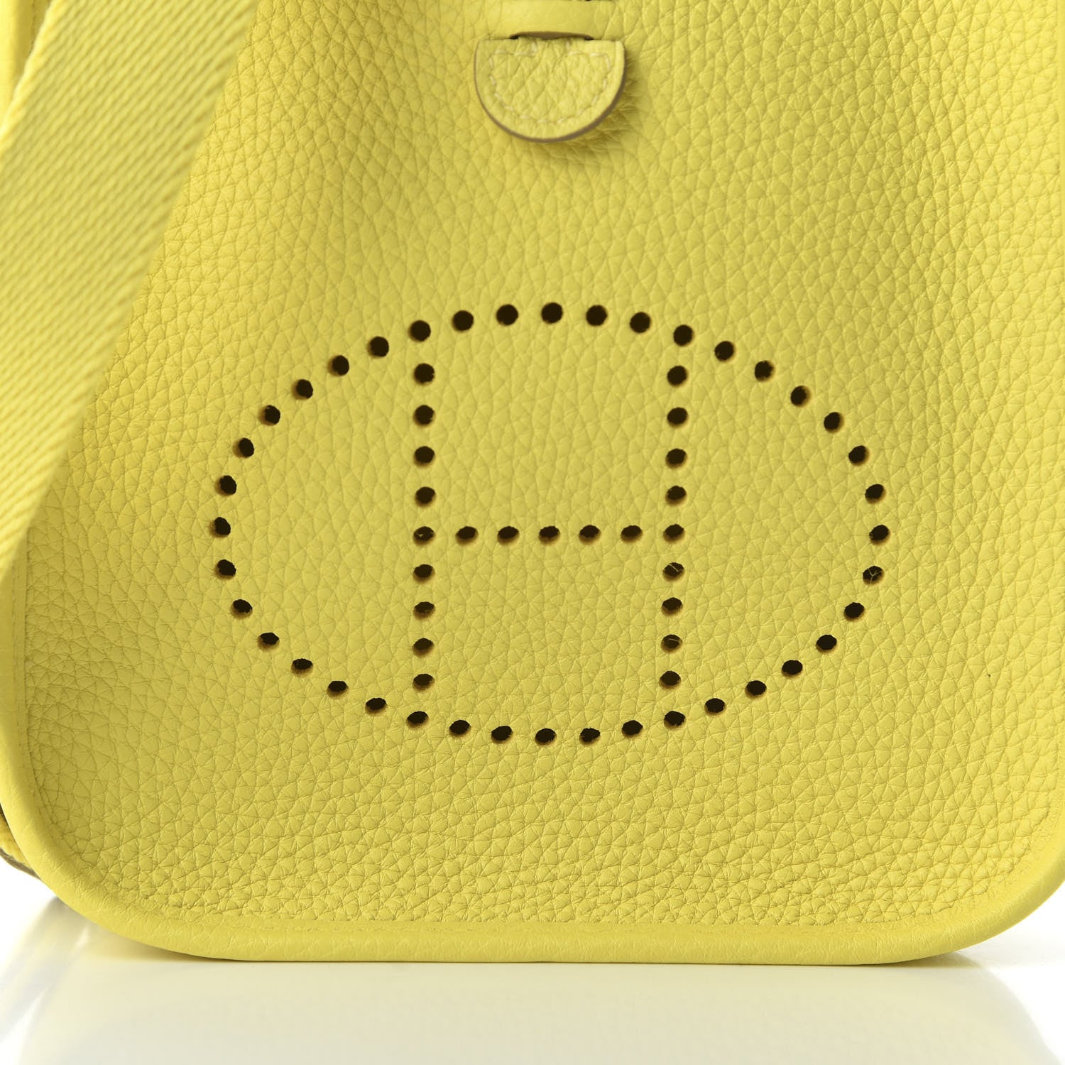 Hermes Taurillon Clemence Evelyne TPM Lime 9 of 10